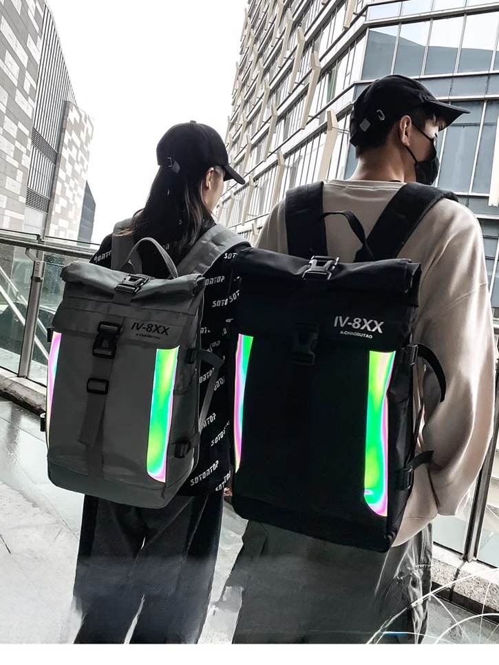 Streetwear Brand Backpack - Dibekia Reflective Sports Style Men's Backpack