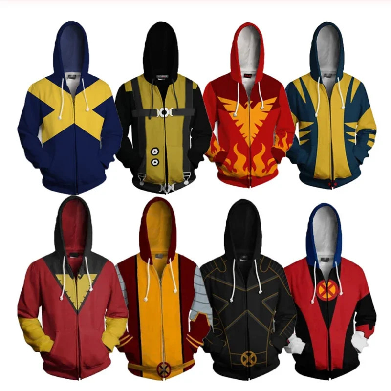 X Men Wolverine Cosplay Costum - Streetwear Zipper avaliação e preço