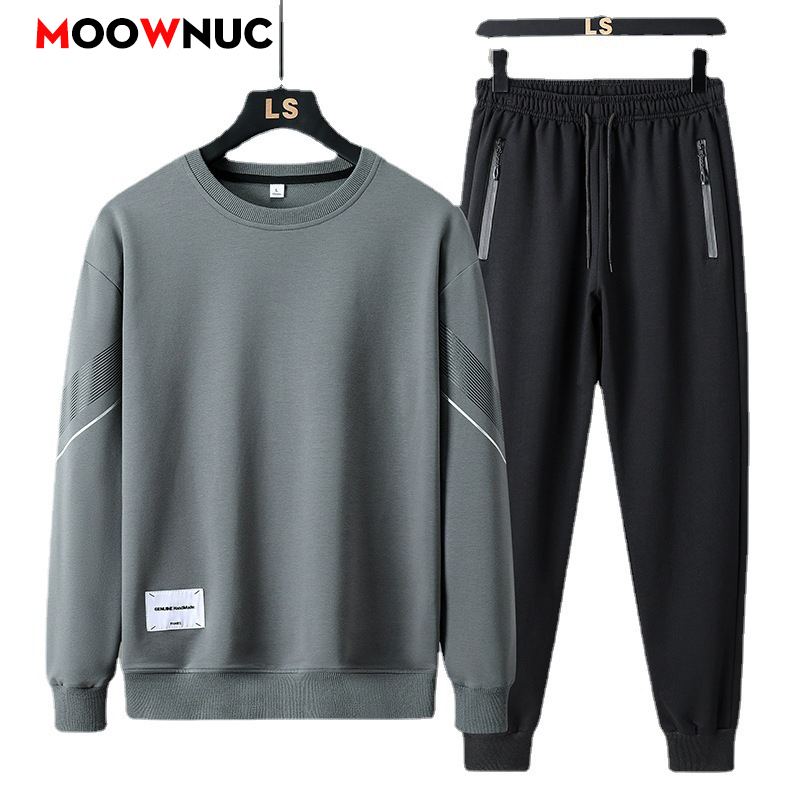 Men's Casual 2-Piece Sportswea - Streetwear Zipper avaliação e preço