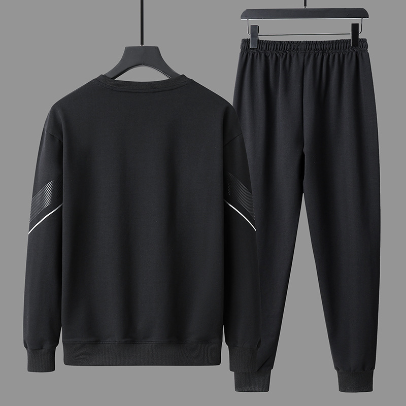 Men's Casual 2-Piece Sportswea - Streetwear Zipper avaliação e preço