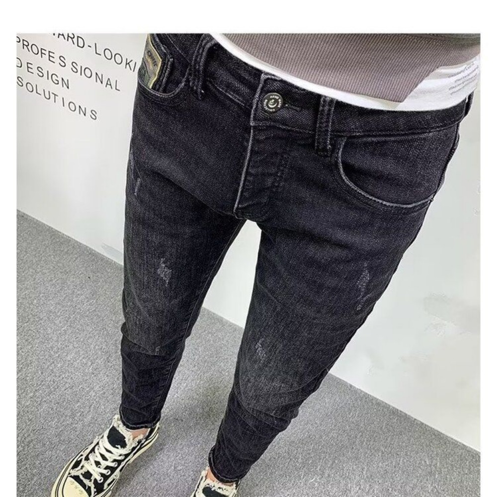 New Fashion Spring Autumn Men' - Streetwear Brand Jeans avaliação e preço