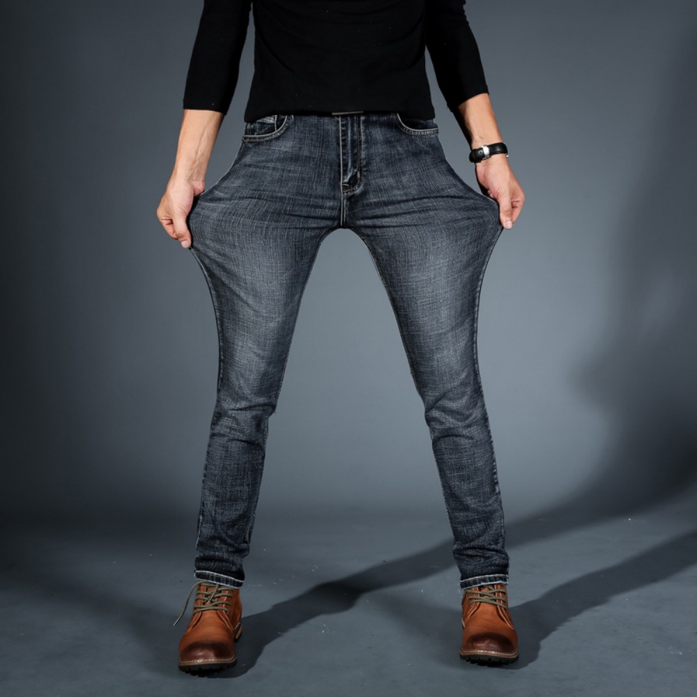 Fashion Minimalist Stretch Jea - Streetwear Brand Jeans avaliação e preço