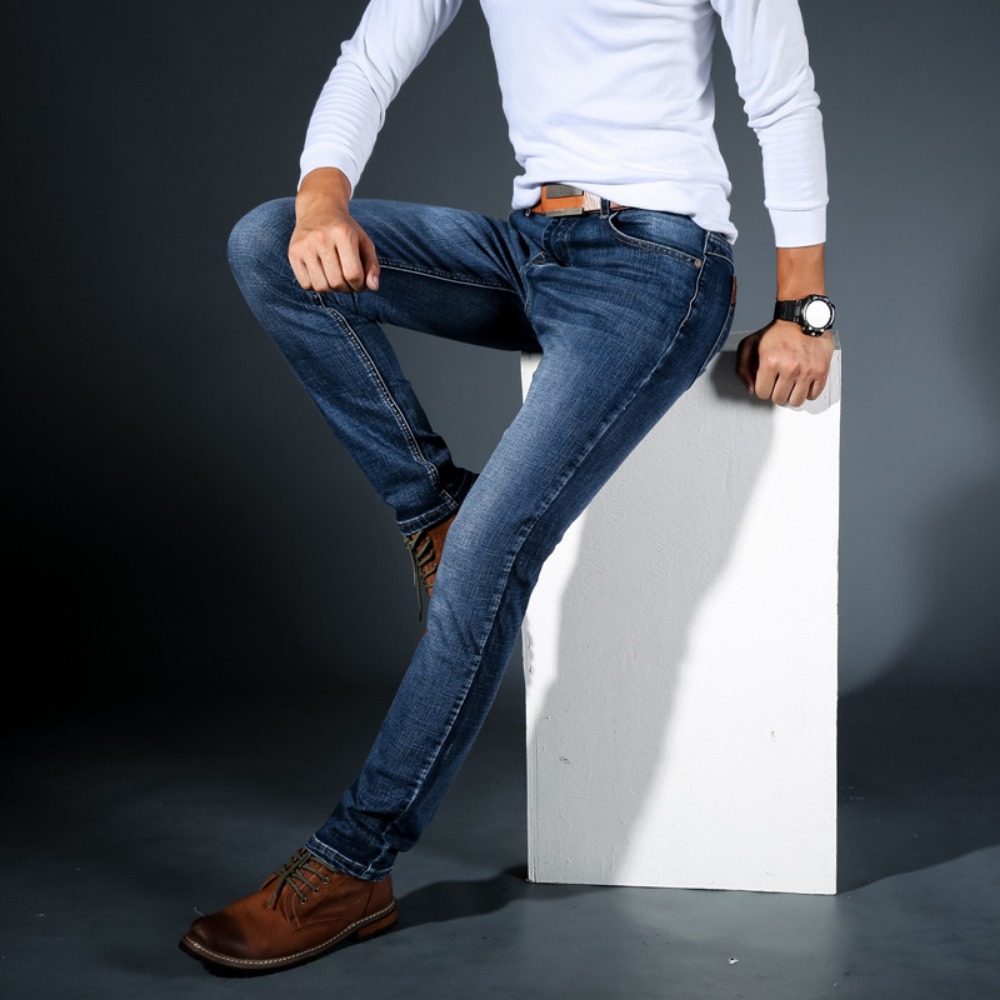 Fashion Minimalist Stretch Jea - Streetwear Brand Jeans avaliação e preço