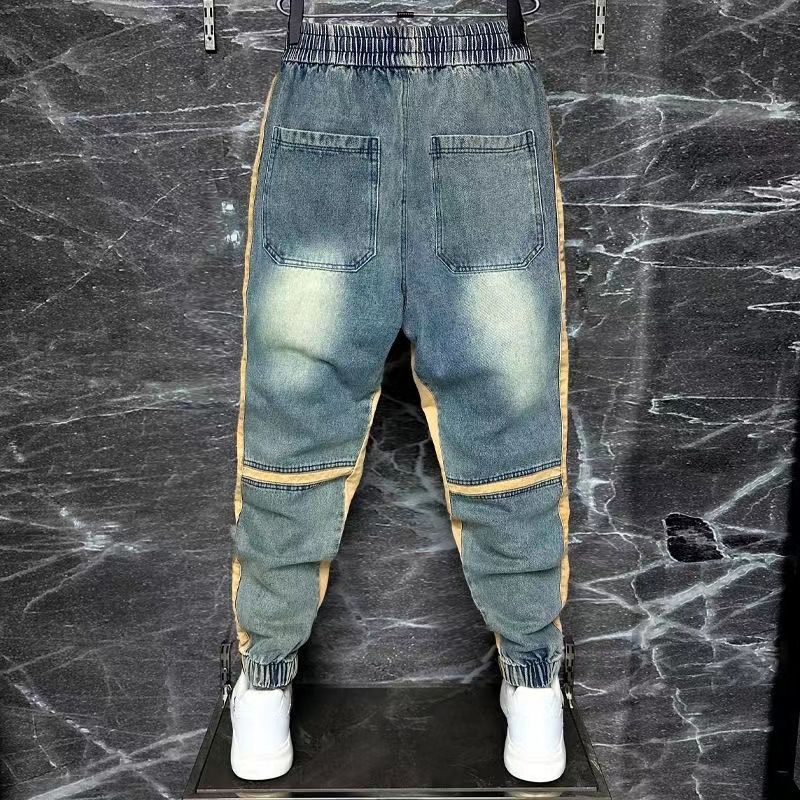 2024 New Harem Pants Spliced C - Streetwear Brand Jeans avaliação e preço