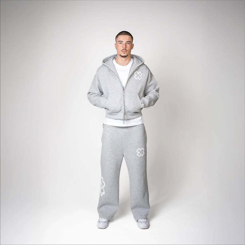Spring Autumn Oversized 4 Leaf - Streetwear Zipper avaliação e preço