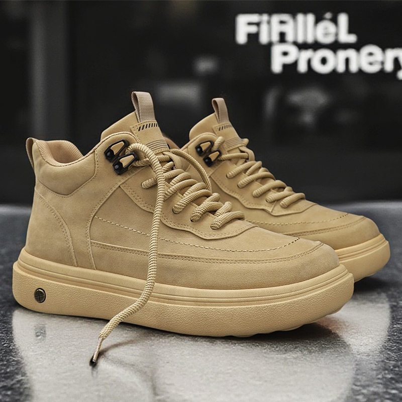 Mens Oxford Boots Casual High  - Streetwear Zipper avaliação e preço