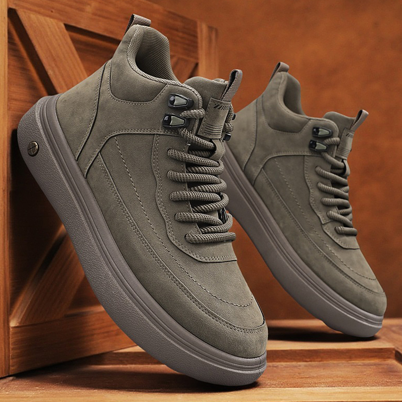 Mens Oxford Boots Casual High  - Streetwear Zipper avaliação e preço