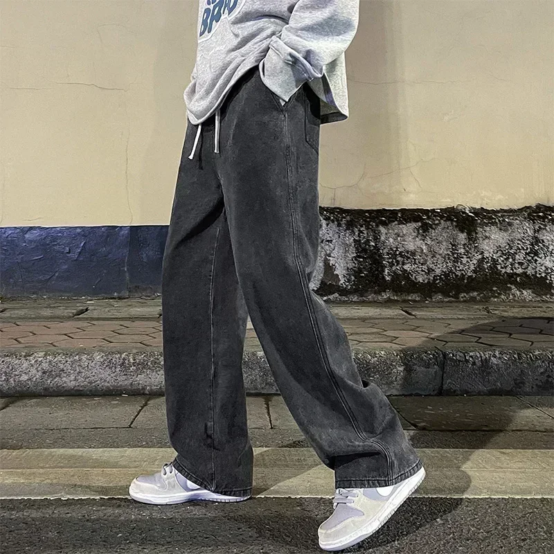 New Streetwear Loose Jeans Men - Streetwear Brand Jeans avaliação e preço
