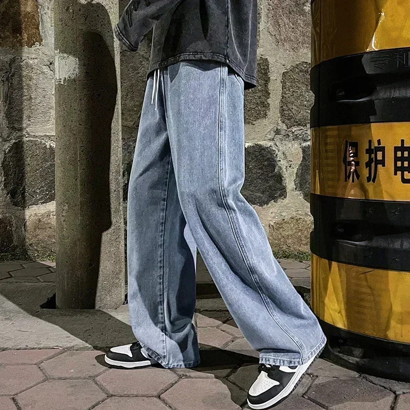 New Streetwear Loose Jeans Men - Streetwear Brand Jeans avaliação e preço
