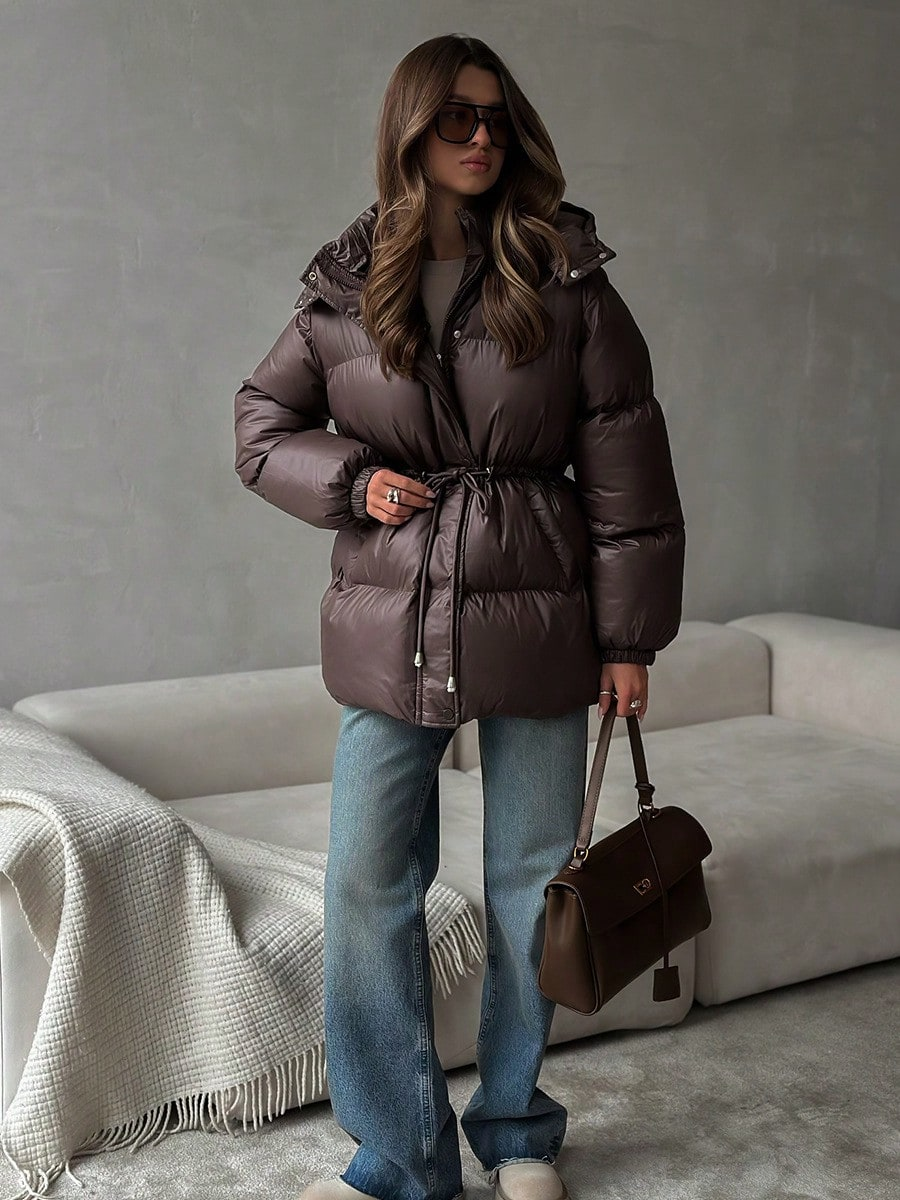 Women's Winter down jacket pad - Streetwear Brands 2026 avaliação e preço