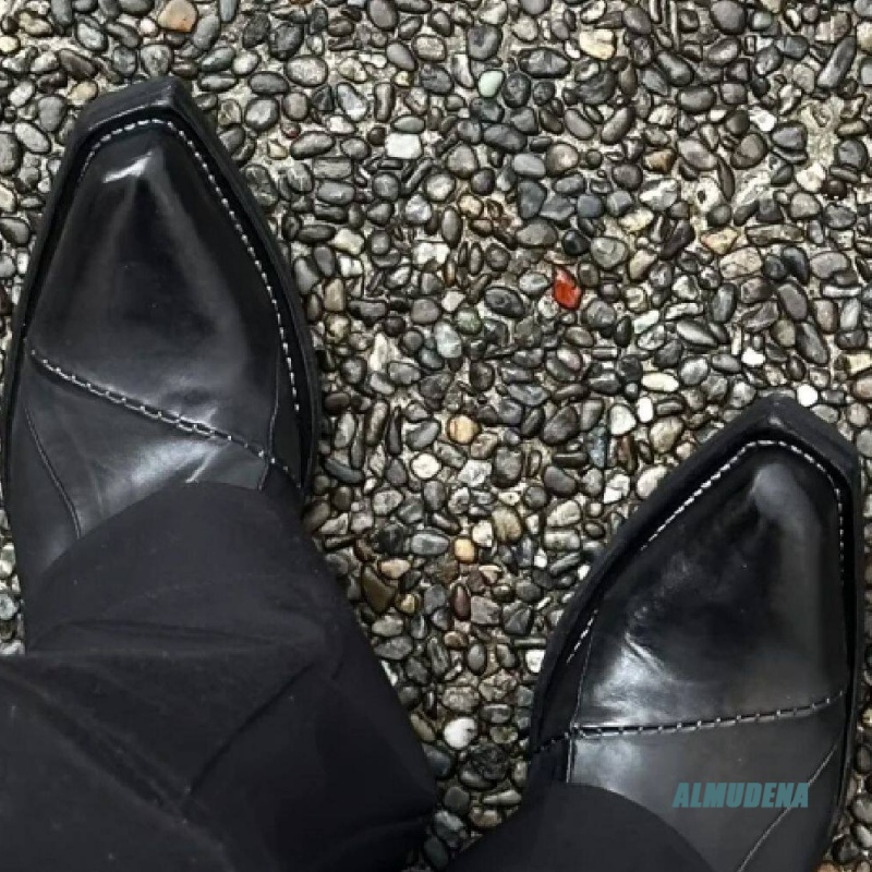 Street Style Black Leather Ank - Streetwear Zipper avaliação e preço