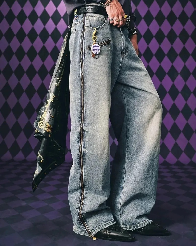 Y2K Streetwear Men Hip Hop Har - Streetwear Zipper avaliação e preço