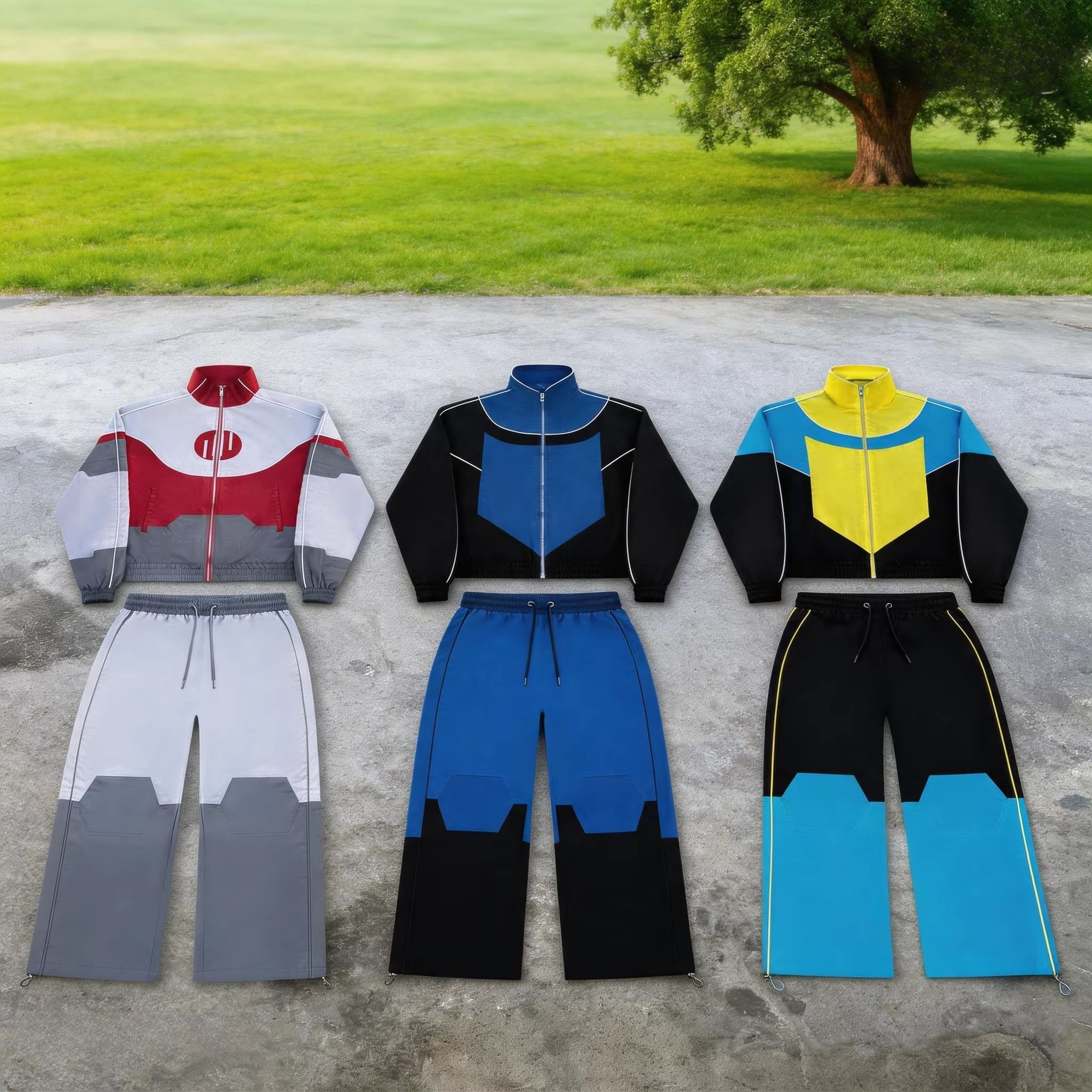 Y2K Fashion Anime Design 2 Pie - Streetwear Zipper avaliação e preço
