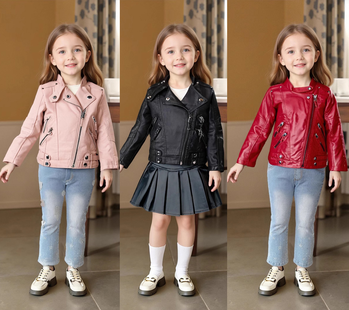 2-12Y Girls Christmas Pink Red - Streetwear Brand Photography avaliação e preço