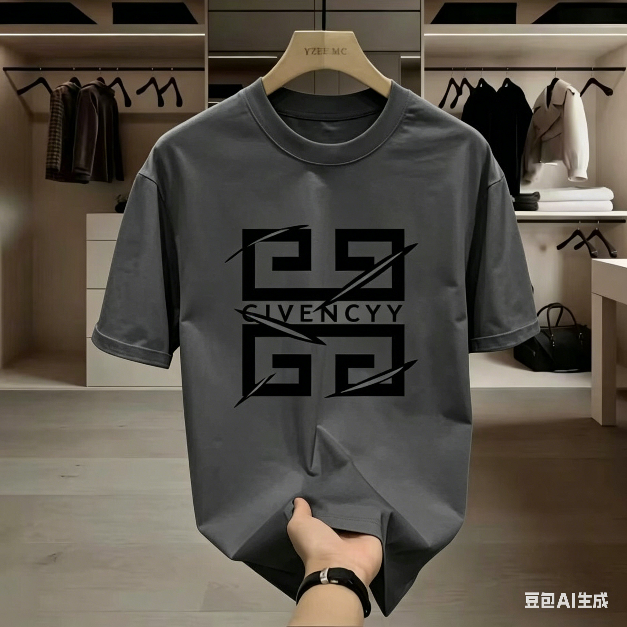 2026Men's  Brand Logo Print T- - Streetwear Brand Logo Design avaliação e preço