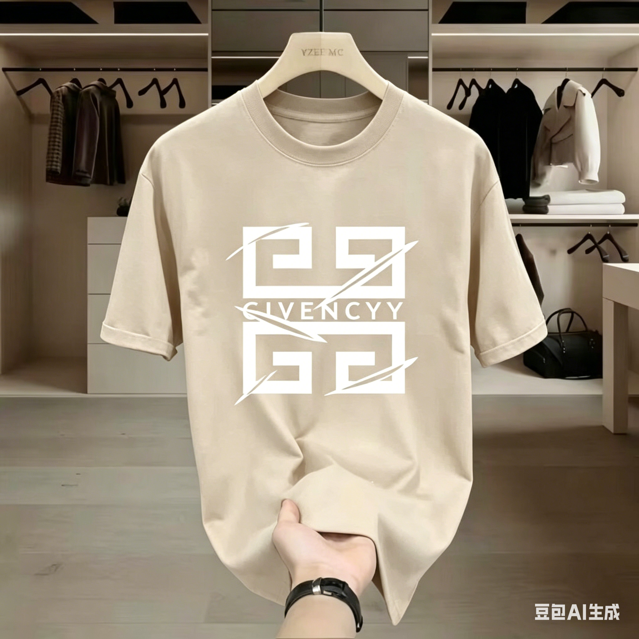 2026Men's  Brand Logo Print T- - Streetwear Brand Logo Design avaliação e preço