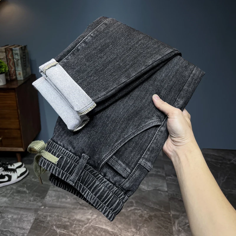 Brand Men's New Autumn Jeans B - Streetwear Brand Jeans avaliação e preço