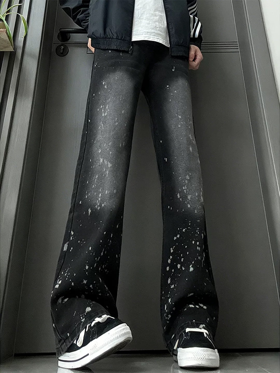 Men's Straight Leg Jeans Fall  - Streetwear Brand Jeans avaliação e preço