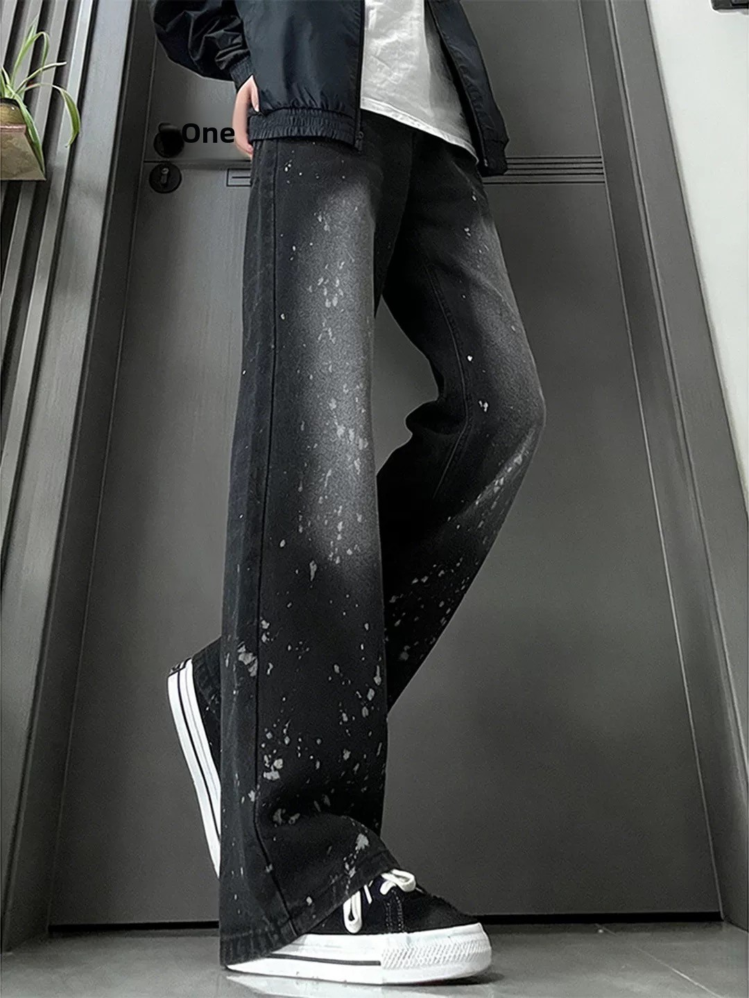 Men's Straight Leg Jeans Fall  - Streetwear Brand Jeans avaliação e preço