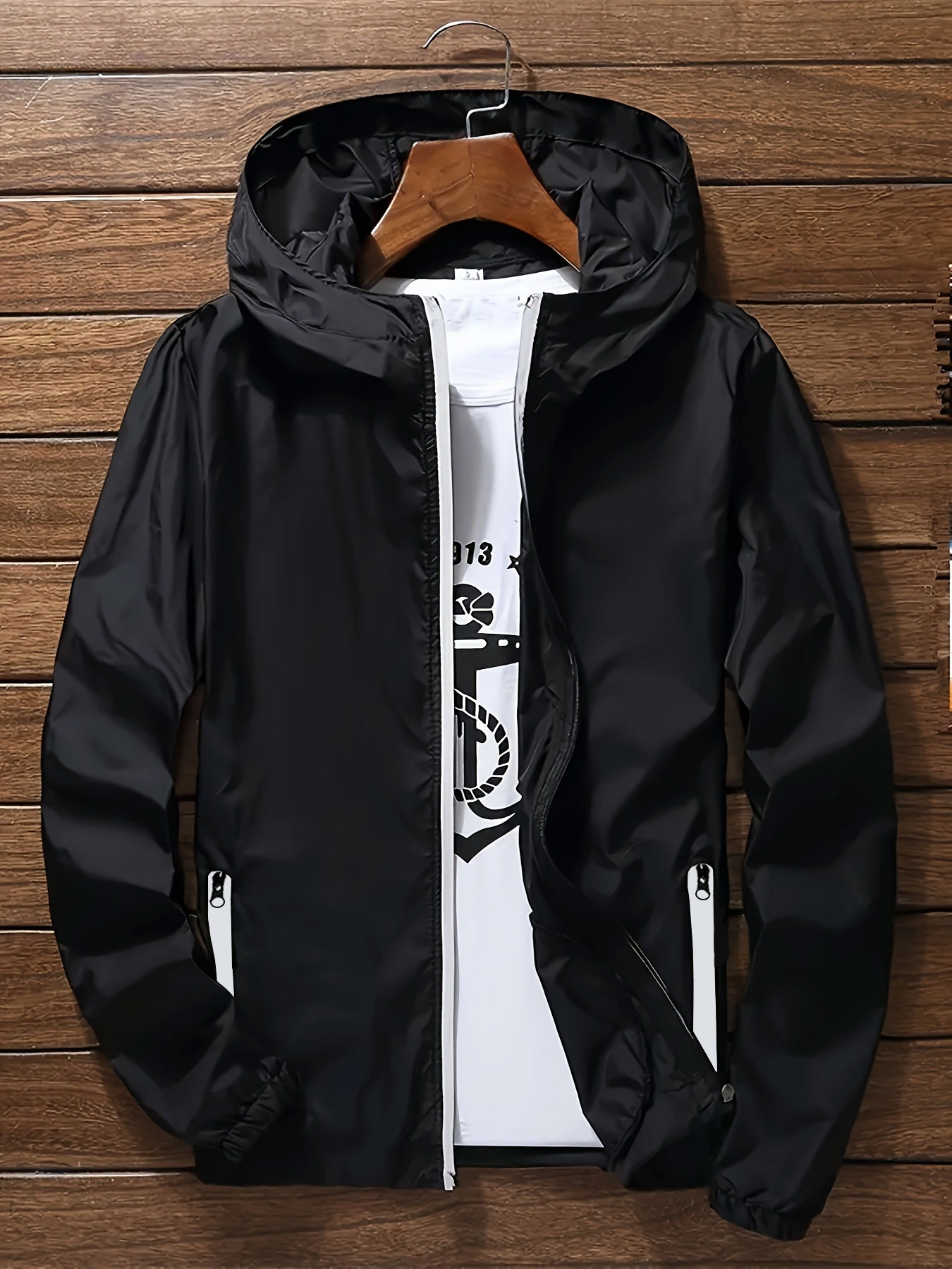 Men's Premium Lightweight Hood - Streetwear Zipper avaliação e preço