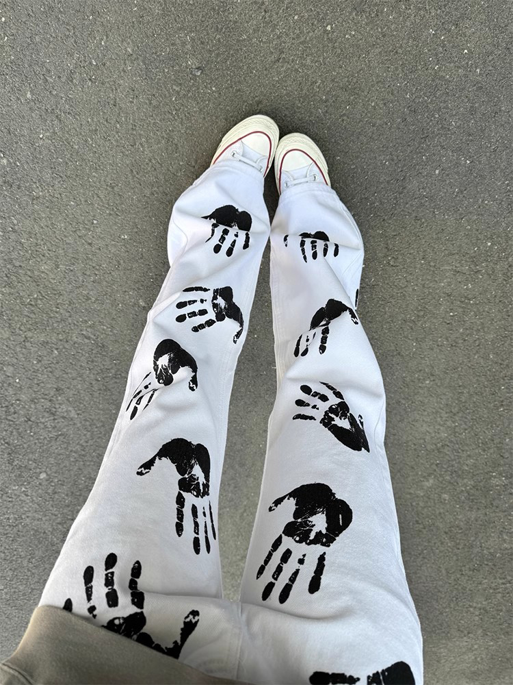 American High Street Palm Prin - Streetwear Brand Jeans avaliação e preço